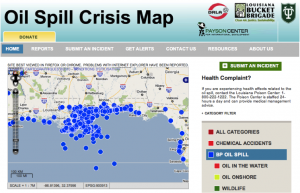 Louisiana Bucket Brigade Oil Spill Crisis Map