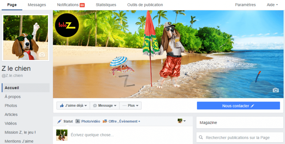 Home Facebook Z le chien
