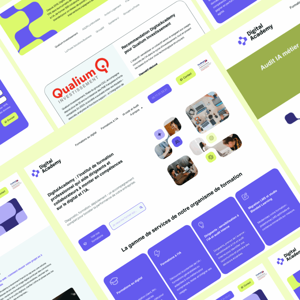 Captures pages DigitalAcademy
